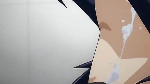 Anime magical girl with cum on face and neck in Sexy Magical Girl Ep.4