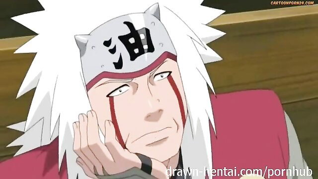 Jiraiya from Naruto with intense expression in hentai thumbnail