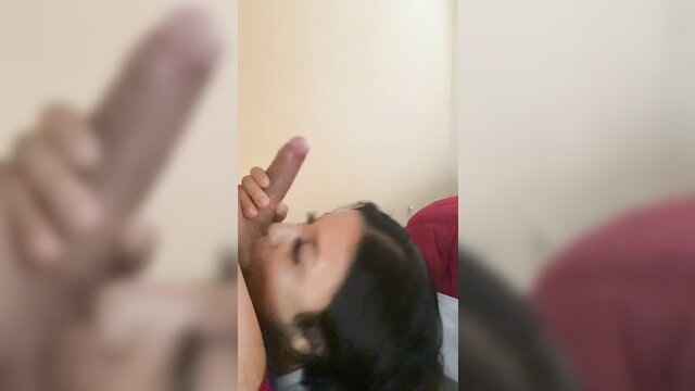 Snacky Chan deepthroats cock in intense face fuck closeup