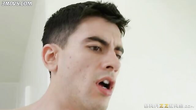 Jordi intense face closeup in Sally D'Angelo Brazzers fuck scene