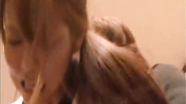 Japanese woman deepthroating cock closeup in NHDTA-369 JAV