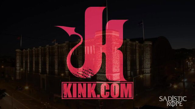 Sadistic Rope Kink.com logo on dark castle night scene
