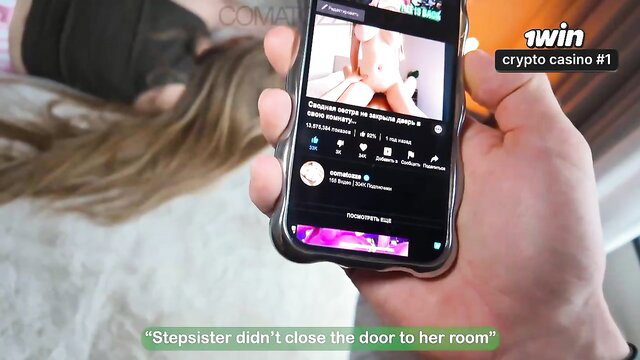 Comatozze big natural tits amateur stepsister peeking nude