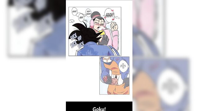 Goku fucks Chi-Chi in winter gear motion comic hentai