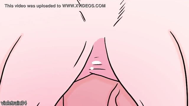 Uraraka Ochaco anime hentai closeup pussy creampie cum drip