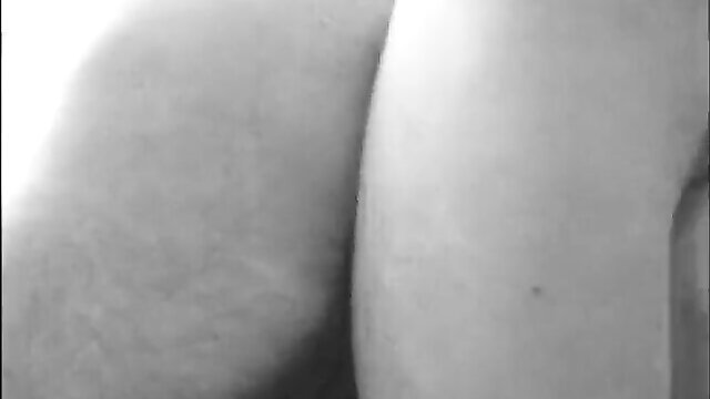 Closeup of massive dad's bare muscular ass cheeks in raw adult video