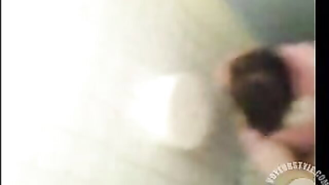 Blurry college girl fucked hard in restroom stall