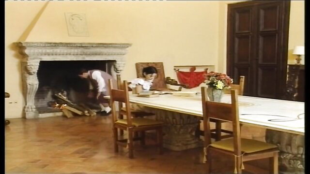 Perverse cloistered nuns in convent, teen girl at table, HD 1995