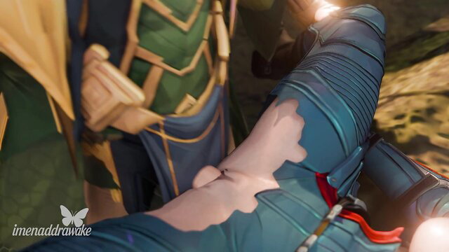 Loki Variant fucks Mantis in tight suit from Marvel Rivals porn parody