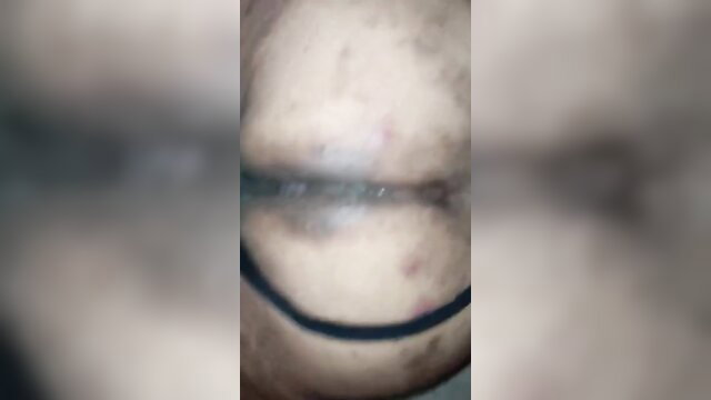 Closeup of slutty trans raw anal fuck with visible penis