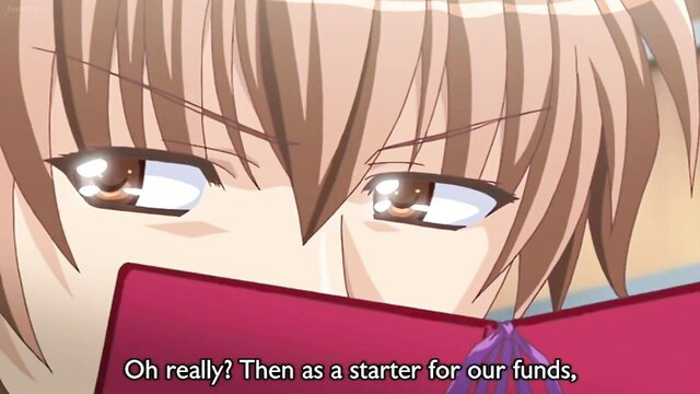 Harukoi Otome Ep.1 anime girl with intense eyes peeking over red book