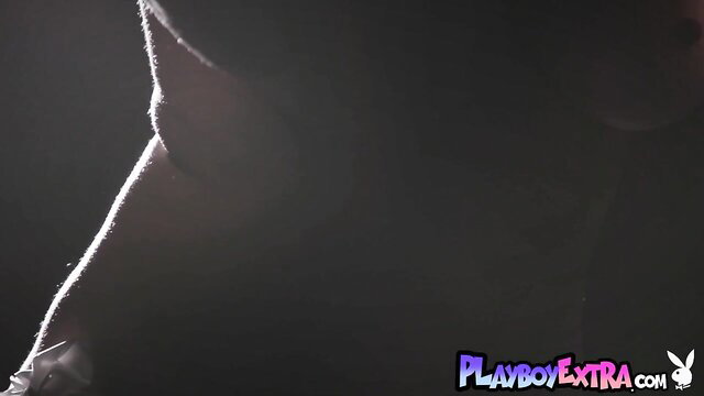 Maitland Ward silhouette in erotic pose, Playboy Extra thumbnail