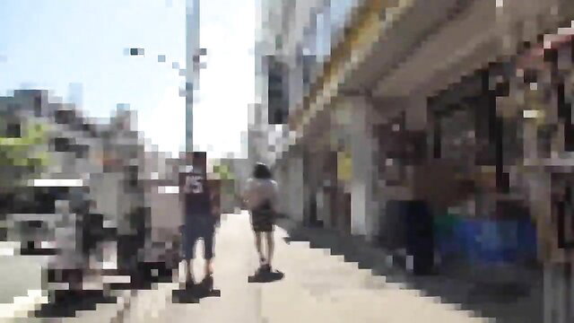 Amateur Japanese young wives walking street tricked into aphrodisiac creampie AV