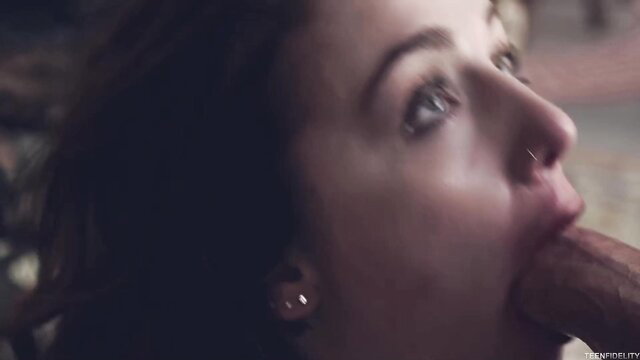 Rosalyn Sphinx sucking cock in her first boy girl scene