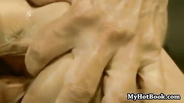 Chantelle Fox closeup hands on tits in live cam scene