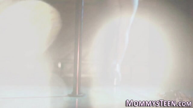 Blurry sexy teen stepsisters licking pussy in steamy lesbian scene