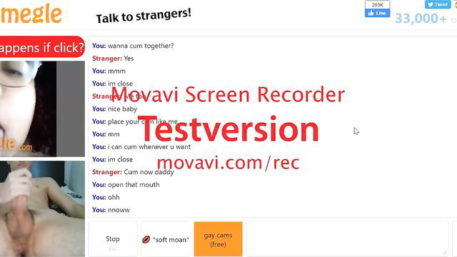 Ebony girl masturbates on Omegle chat, shows pussy & tits