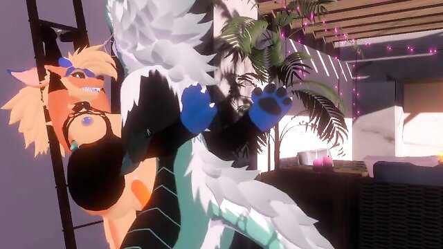 ToasterBottom's female Nardo fucked on ladder by wolf furry