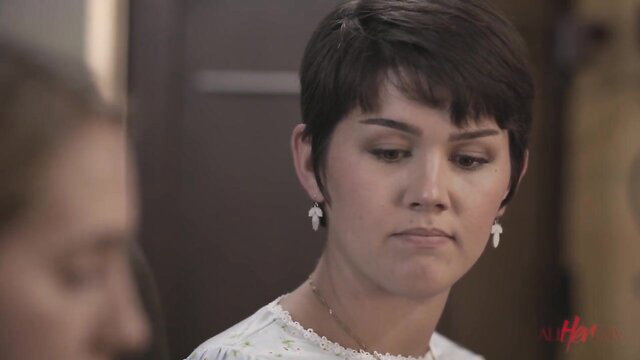 Path to Forgiveness Pt. 2 Teaser: Asian pixie cut woman in white dress closeup