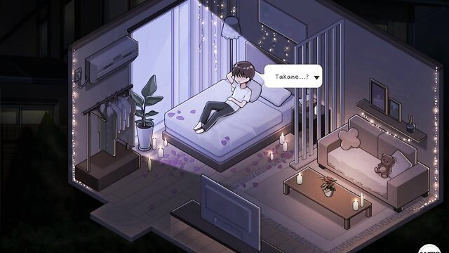 Cute anime boy Takane lying on bed in cozy room, Inari Takane Gallery Part 3