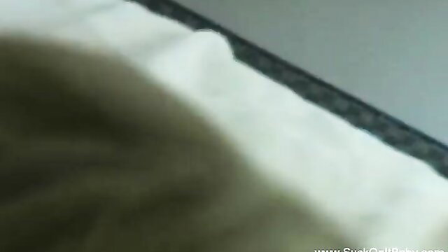 Blurry closeup of woman blowing rock-hard cock for epic money-shot