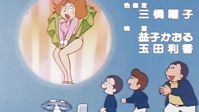 Maicching Machiko-sensei hentai Ep.4: busty redhead teacher levitating nude, shocked boys watch