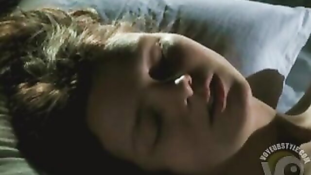 Amateur girl sleeping nude face down in bed, screaming pleasure