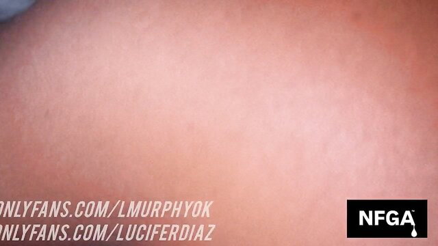 Pink gym thumbnail with OnlyFans watermarks LuciferDiaz MurphyOK NFGA