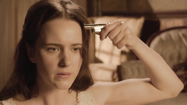 Rachel Brosnahan hot topless gun to head in Dead for A Dollar