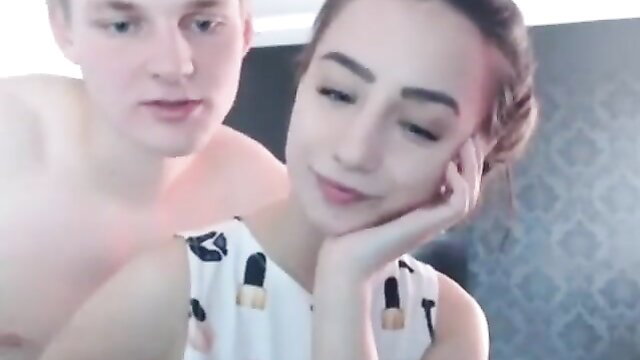 Hot amateur brother sister duo in steamy embrace, taboo incest tease