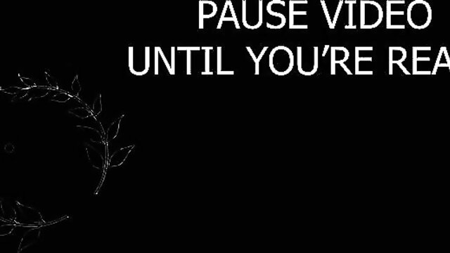 Femdom sissification pause video command black screen thumbnail