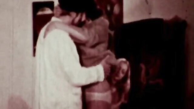 Hot painter gropes busty Asian babe's ass in steamy embrace