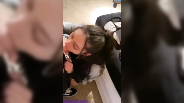 Naughtyatrouble topless selfie on bed, ponytail hottie sucking fingers