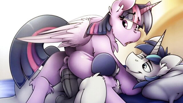 Twilight Sparkle rides Shining Armor cock in hot incest pony porn