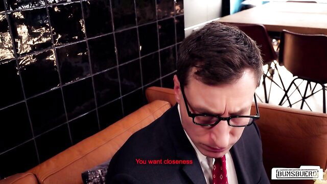 Jason Steel craves intense closeness in steamy office suit scene