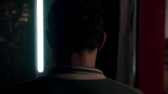 Man's back view in dim neon-lit club, Last King of the Cross nude celebs