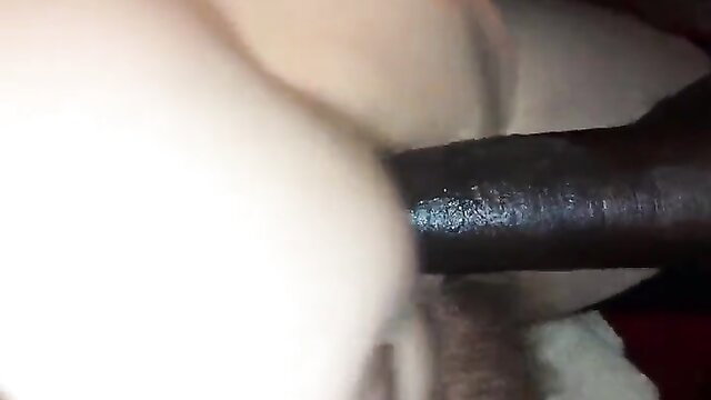 White woman anally penetrated by violent black man with flaccid cock out