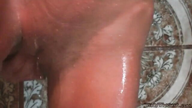 Petite Trisha teases wet pussy closeup in steamy solo masturbation