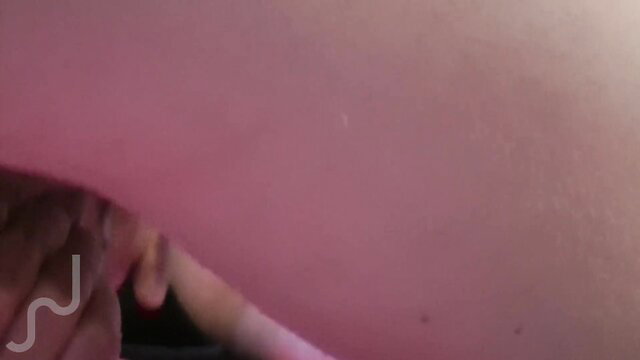 Woman in pink dress kicks man in balls under skirt, morning anguish BDSM