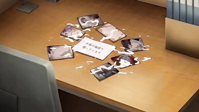 Keibiin 2 Ep.1 JAV photos bukkake cum-covered on desk