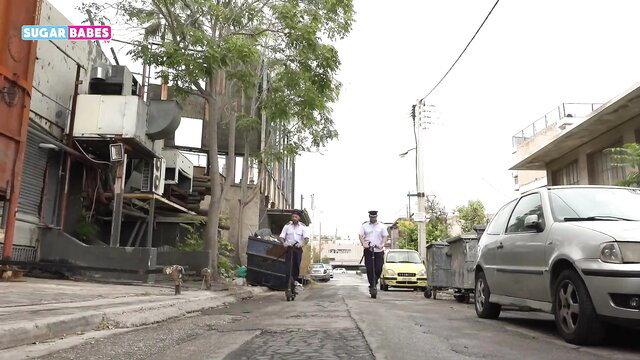 Greek parody police on sex mission by SugarBabesTV