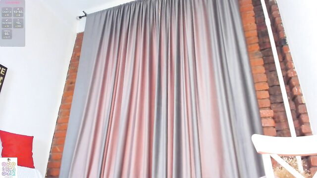 Silkencrave young Chaturbate model by silk curtains in sexy room