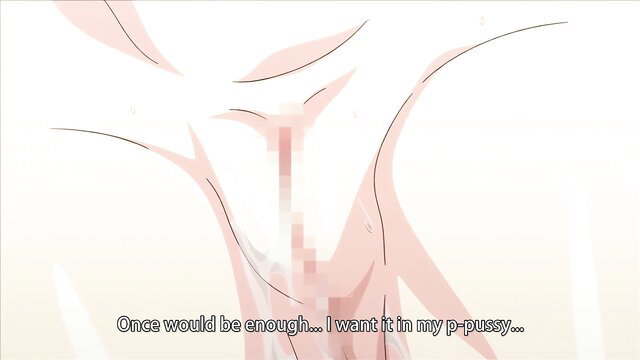 Hentai elf begs for creampie in censored pussy closeup