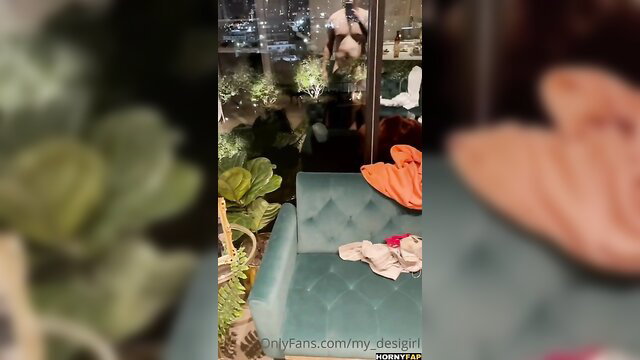 My Desi Girl nude POV blowjob on velvet sofa, OnlyFans leak