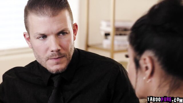 Dana Vespoli seduces Codey Steele in office suit talk