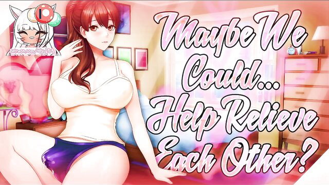 TheSultryKittyAudios redhead in white lingerie and bulge panties teases relief