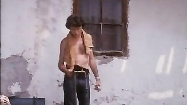 Vintage 1978 German softcore hunk in towel and jeans, Liebesgrusse aus der Lederhose 5