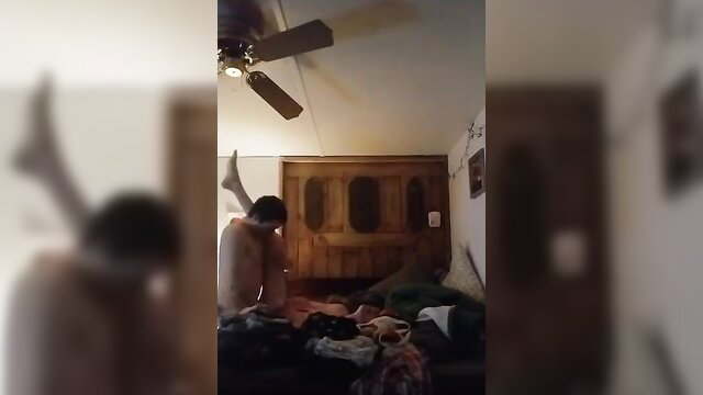 Trans sweetheart passionately bred by daddy in bedroom