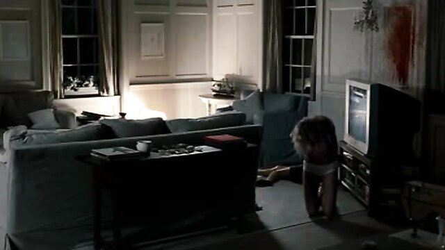 Naomi Watts in sexy lingerie squatting nude ass up horror scene