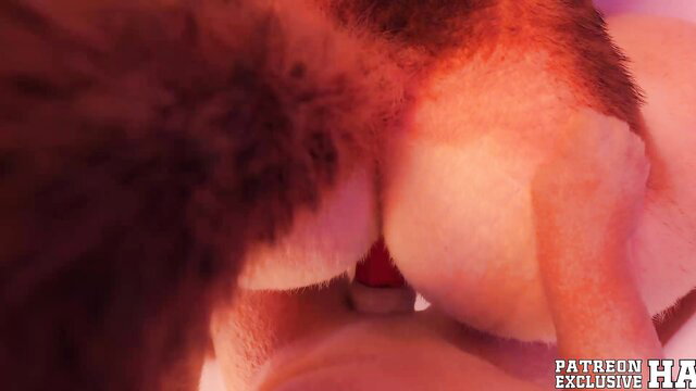 Furry childhood friends close-up anal penetration Patreon exclusive